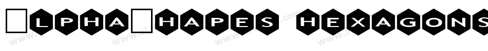 AlphaShapes hexagons字体转换